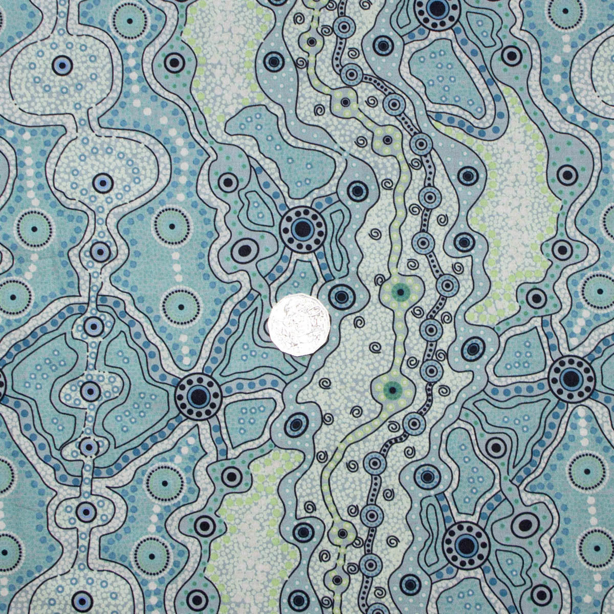 YALKE GREEN by Australian Aboriginal Artist June Smith