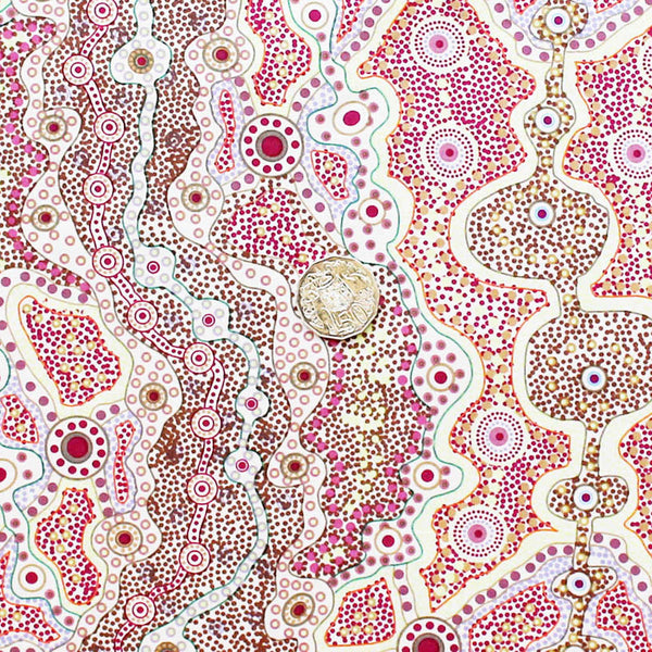 YALKE RED by Australian Aboriginal Artist June Smith