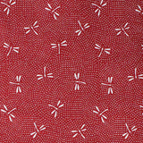 YANO DRAGONFLIES ON RED - Japanese