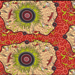 YEERUNG RED by Australian Aboriginal Artist Nambooka
