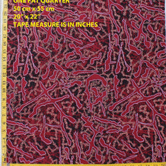 YELLOW BUSH PLUM RED by Aboriginal Artist J. NUNGARRAYI