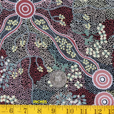 YUENDUMU BUSH TOMATO BLACK by Aboriginal Artist Audrey Napanangka