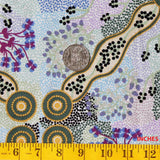 YUENDUMU BUSH TOMATO ECRU by Aboriginal Artist Audrey Napanangka