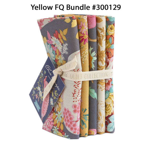 Tilda CHIC ESCAPE -  FQ Bundle Yellow - # 300129 - 5 FQ's