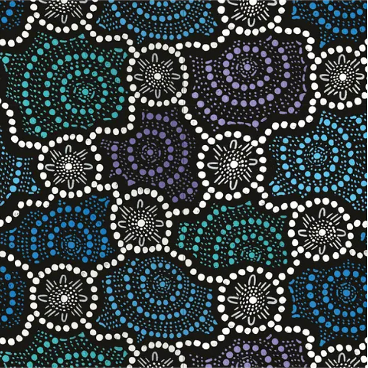 DV/ SALTWATER DREAMTIME #5579 by Aboriginal Artist Zachary Bennett-Brook