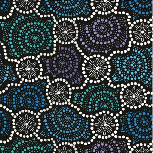 DV/ SALTWATER DREAMTIME #5579 by Aboriginal Artist Zachary Bennett-Brook